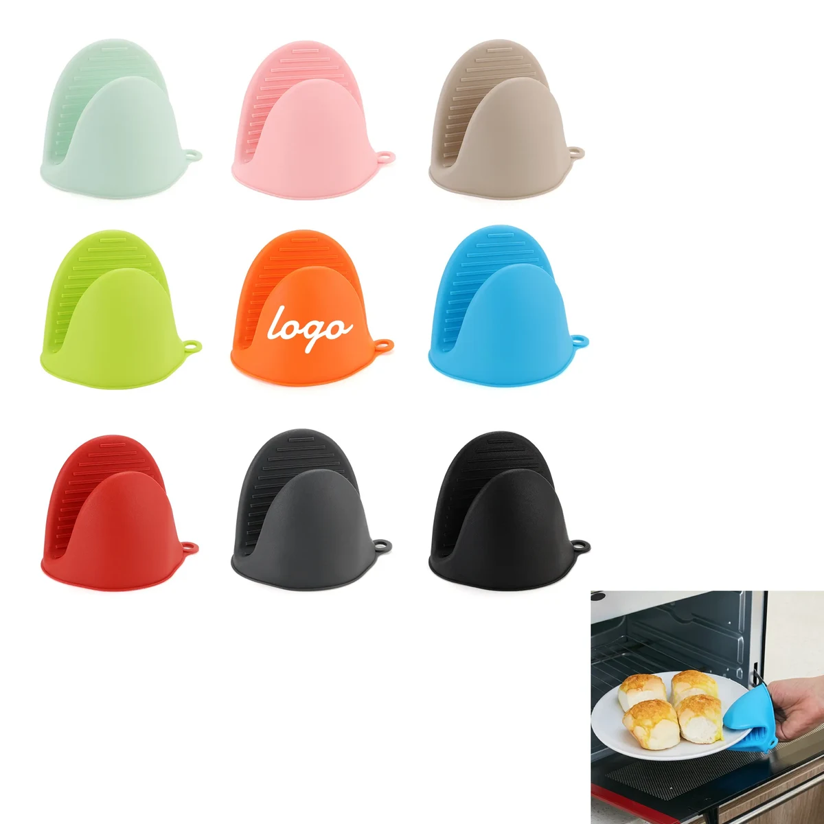 Colorful Silicone Oven Mitts 1