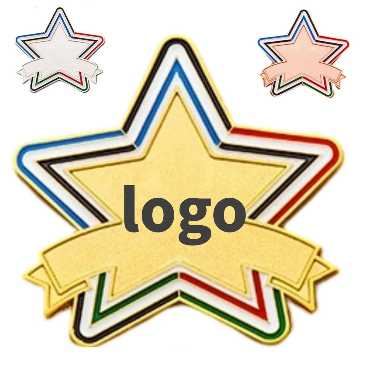 Colorful Star - Shaped Badge for Promotional Events 1