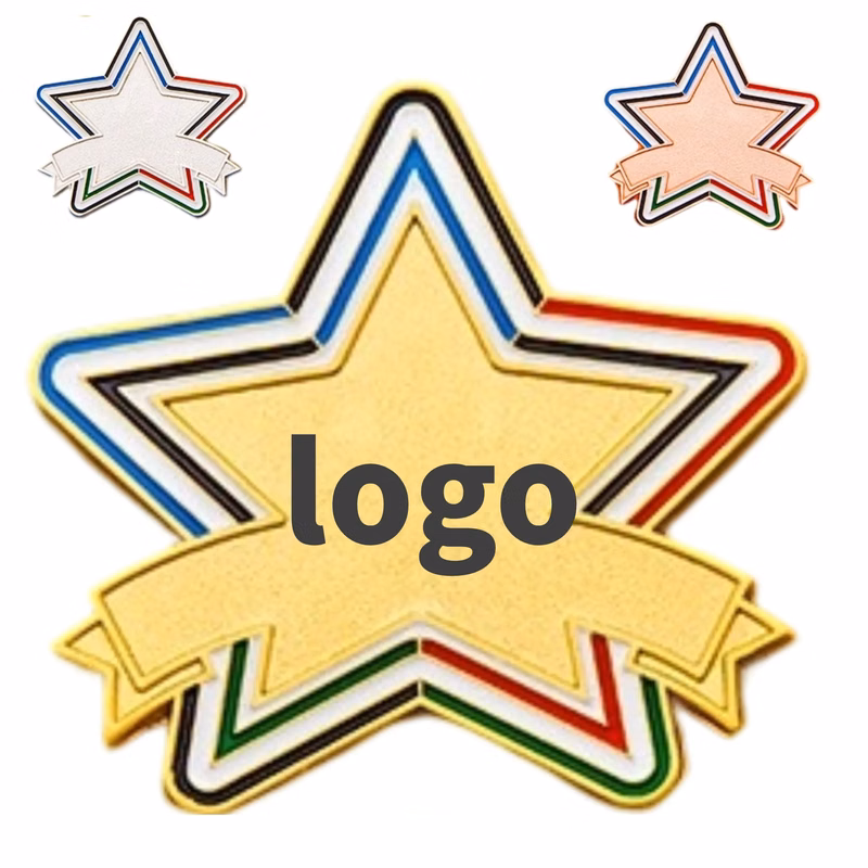 Colorful Star - Shaped Badge for Promotional Events