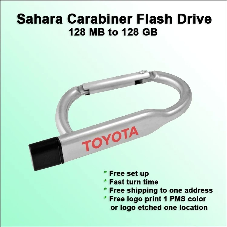 Sahara Carabiner Flash Drive / USB - 256 MB 1