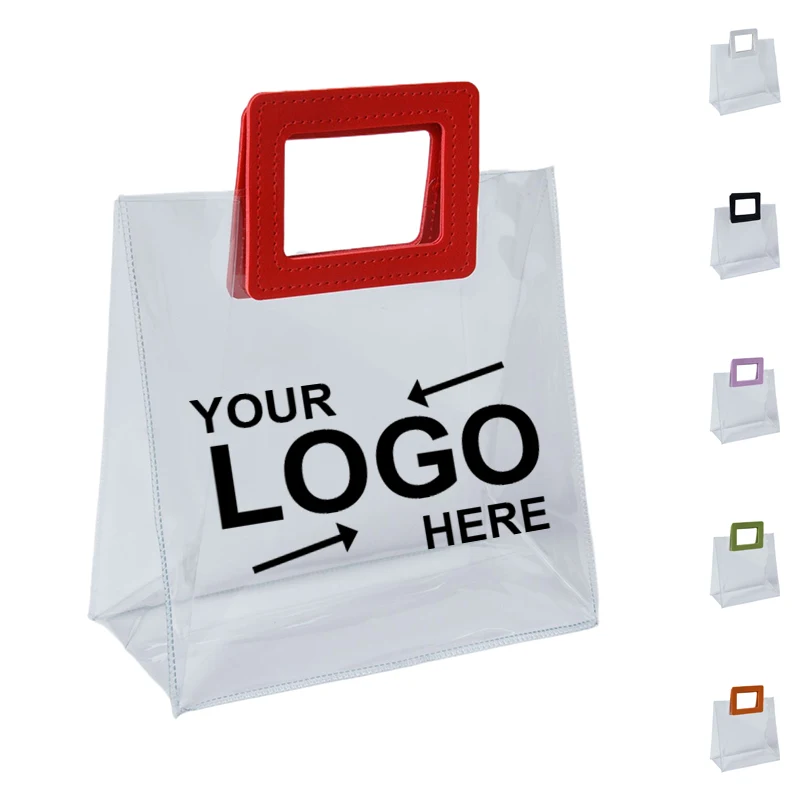 Simple Design Clear PVC Stadium Handbag 1