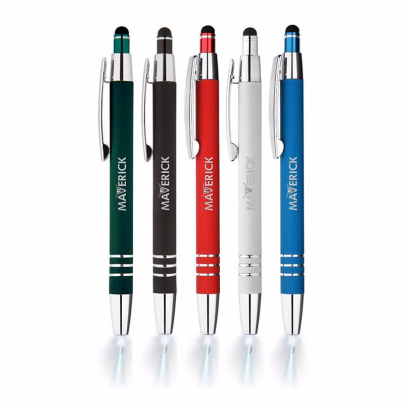 Union Printed - Flashlight Stylus Metal Click Pen