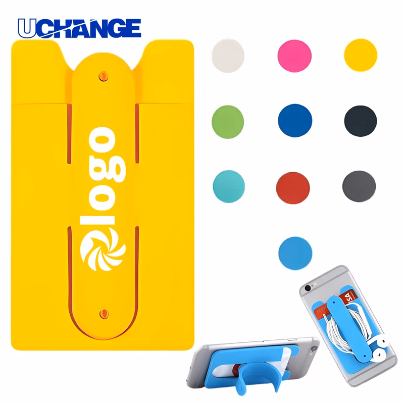Silicone Tech Pocket Phone Stand Wallet