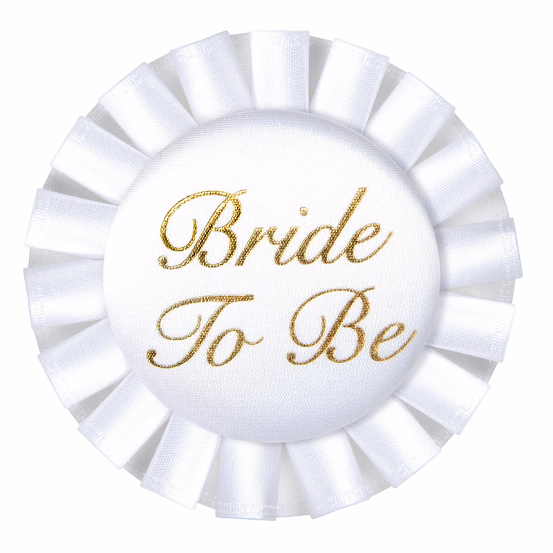 Bride To Be Satin Button