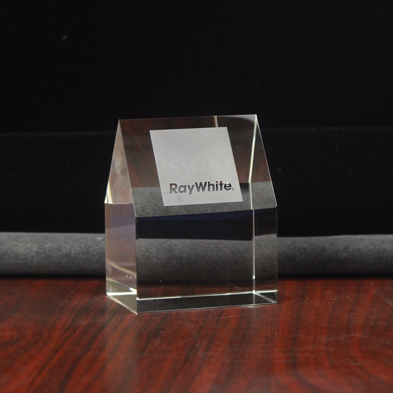 Crystal House Paperweight