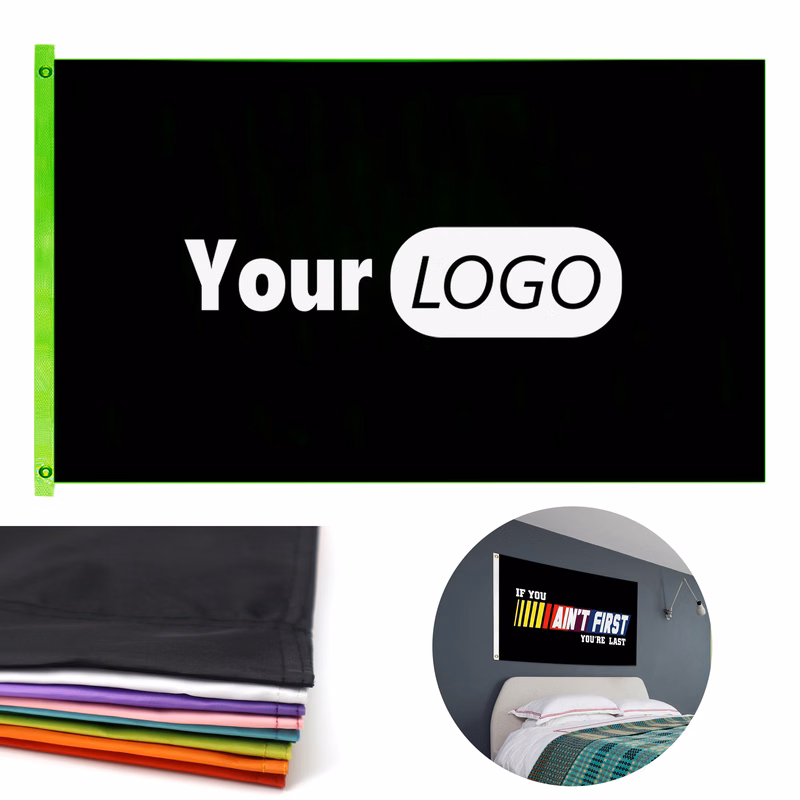 Microfiber Cloth Custom Logo Flags For Events And Branding
