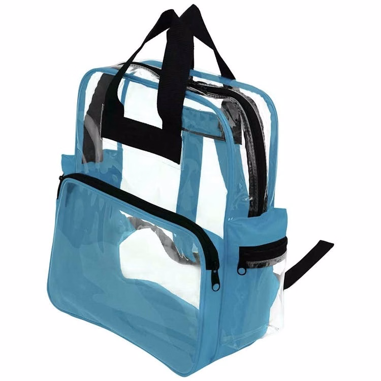 15" Clear Backpacks - Teal Trim
