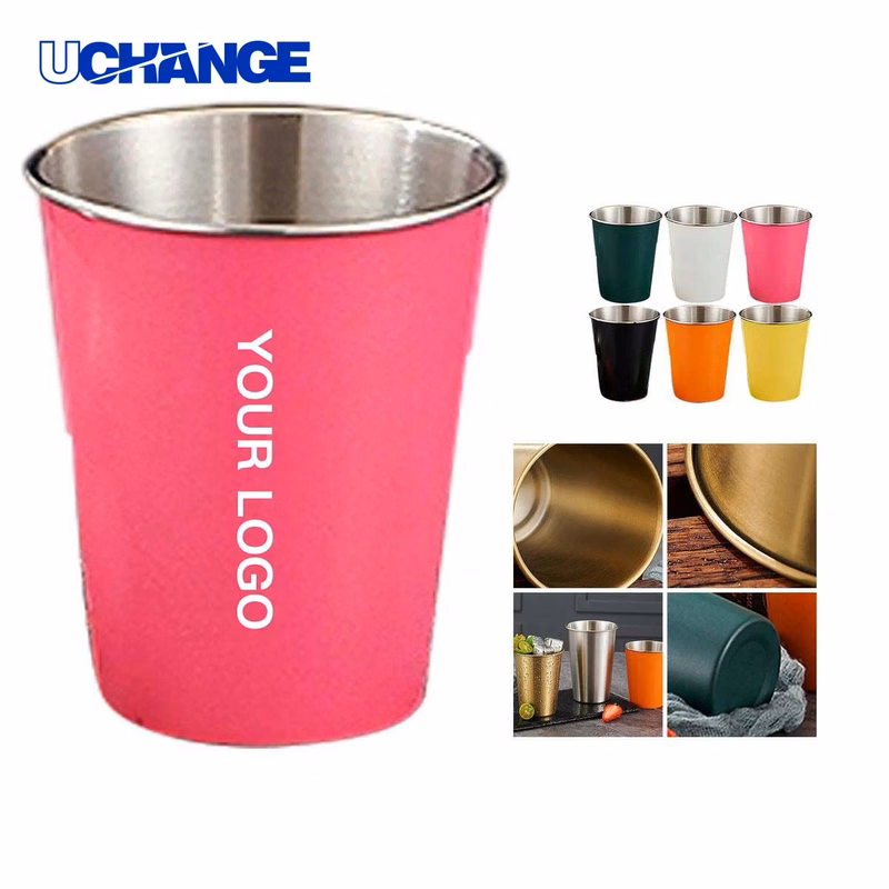Stainless Steel Beer Cup Drinkware 12oz Korean Design