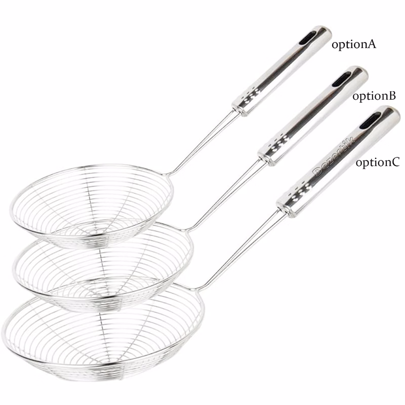 Stainless Steel Large Kitchen Strainer Skimmer for Cooking
