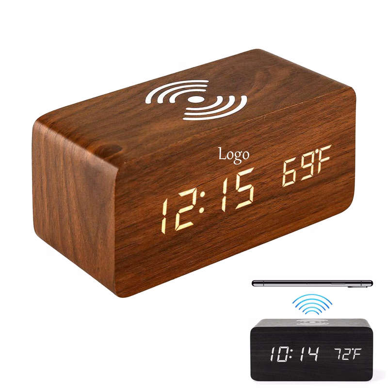 Wooden LED Digital Alarm Clock