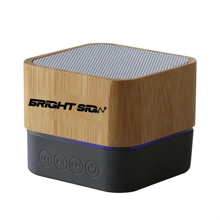 Customizable Bamboo Portable Bluetooth Brown Speaker 1