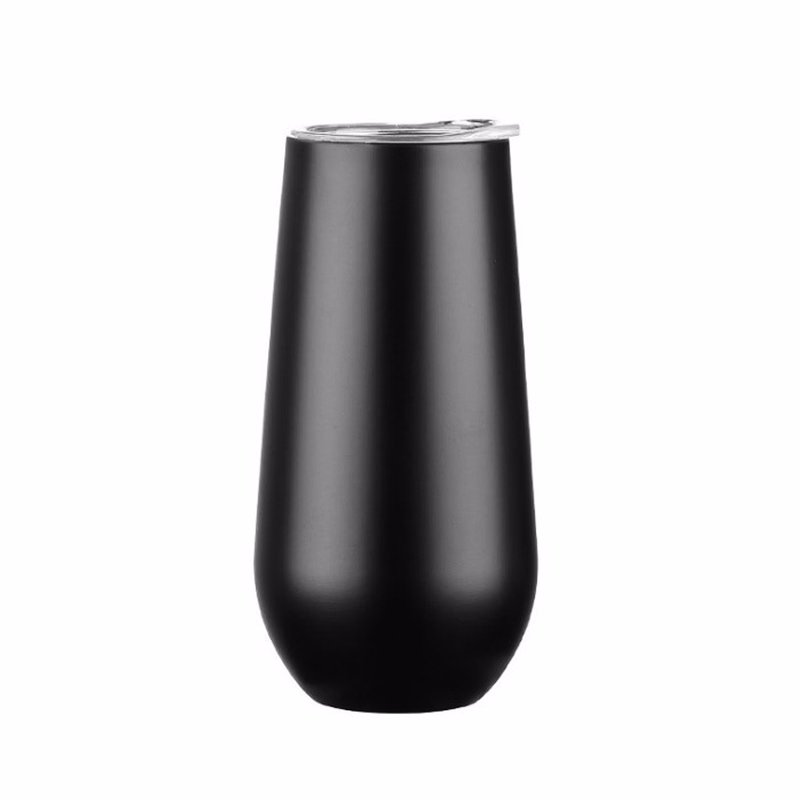 6oz Stainless Steel Wine Tumbler with lid