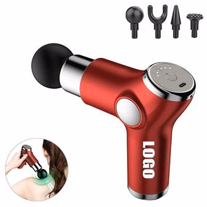 6 Speed Muscle Vibration Massager Tool With 4 Interchangeable Heads