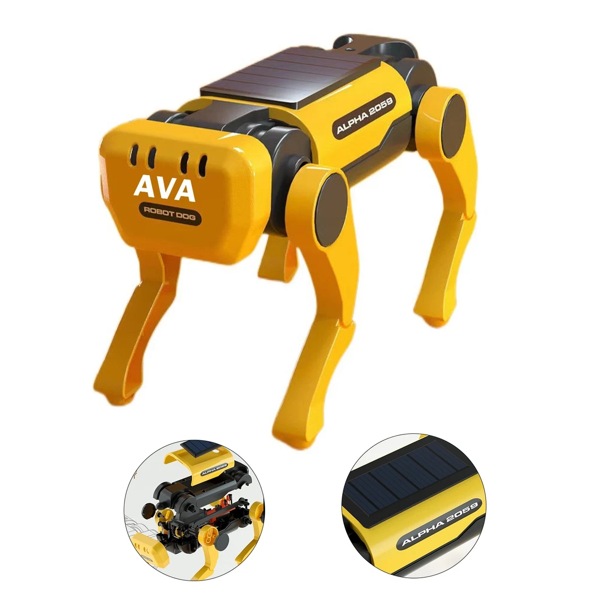 Teaching Solar Dog Electric Robot Diy Assembled Toy 1