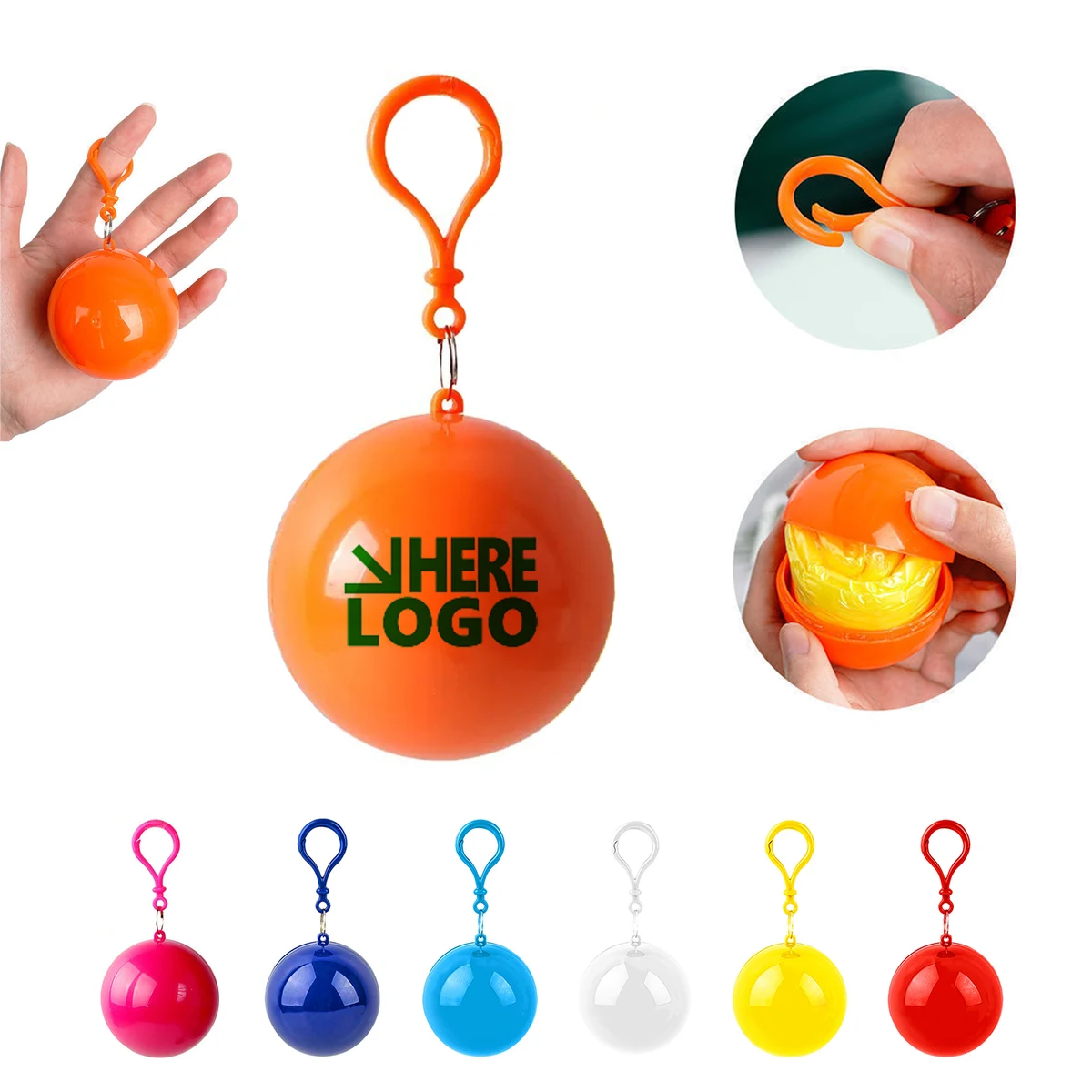Portable Disposable Rain Ponchos in a Ball MOQ 50 1
