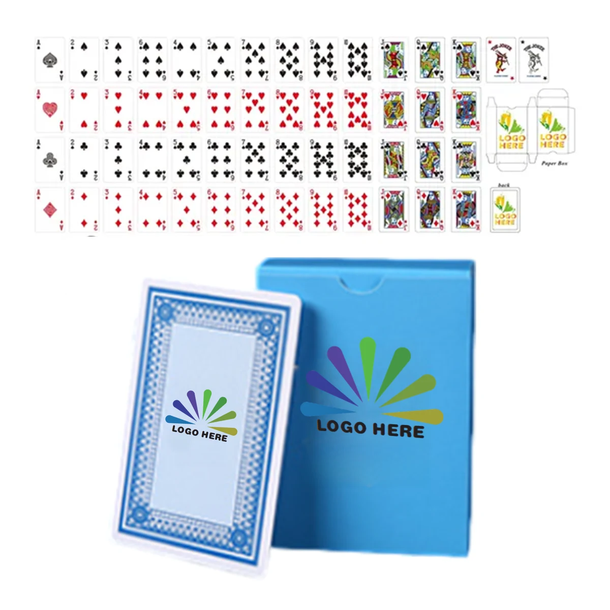 Custom White Core Paper Playing Cards 1
