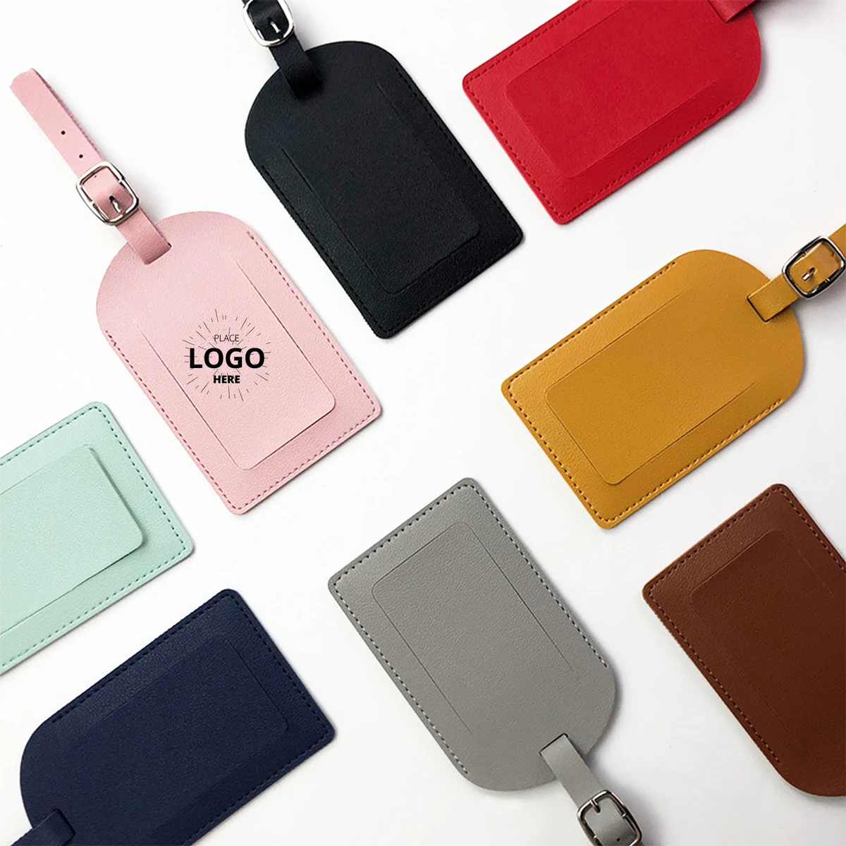 Blank Leather Baggage Identifier Tag 1