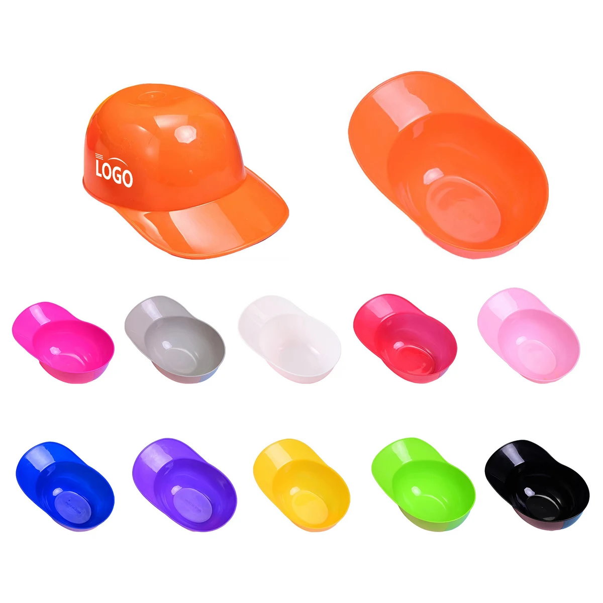 Plastic Baseball Cap Shaped Dessert Bowl 1