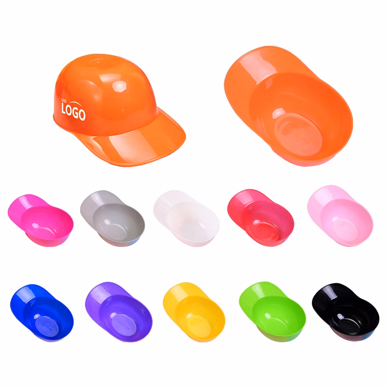 Plastic Baseball Cap Shaped Dessert Bowl