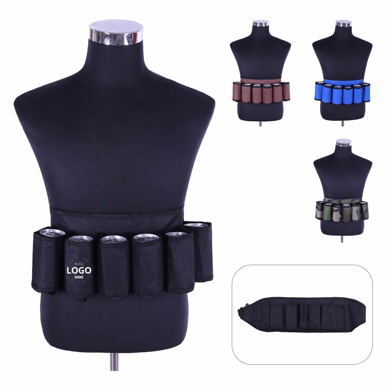 Adjustable 6 Pack Beer Belt Holder