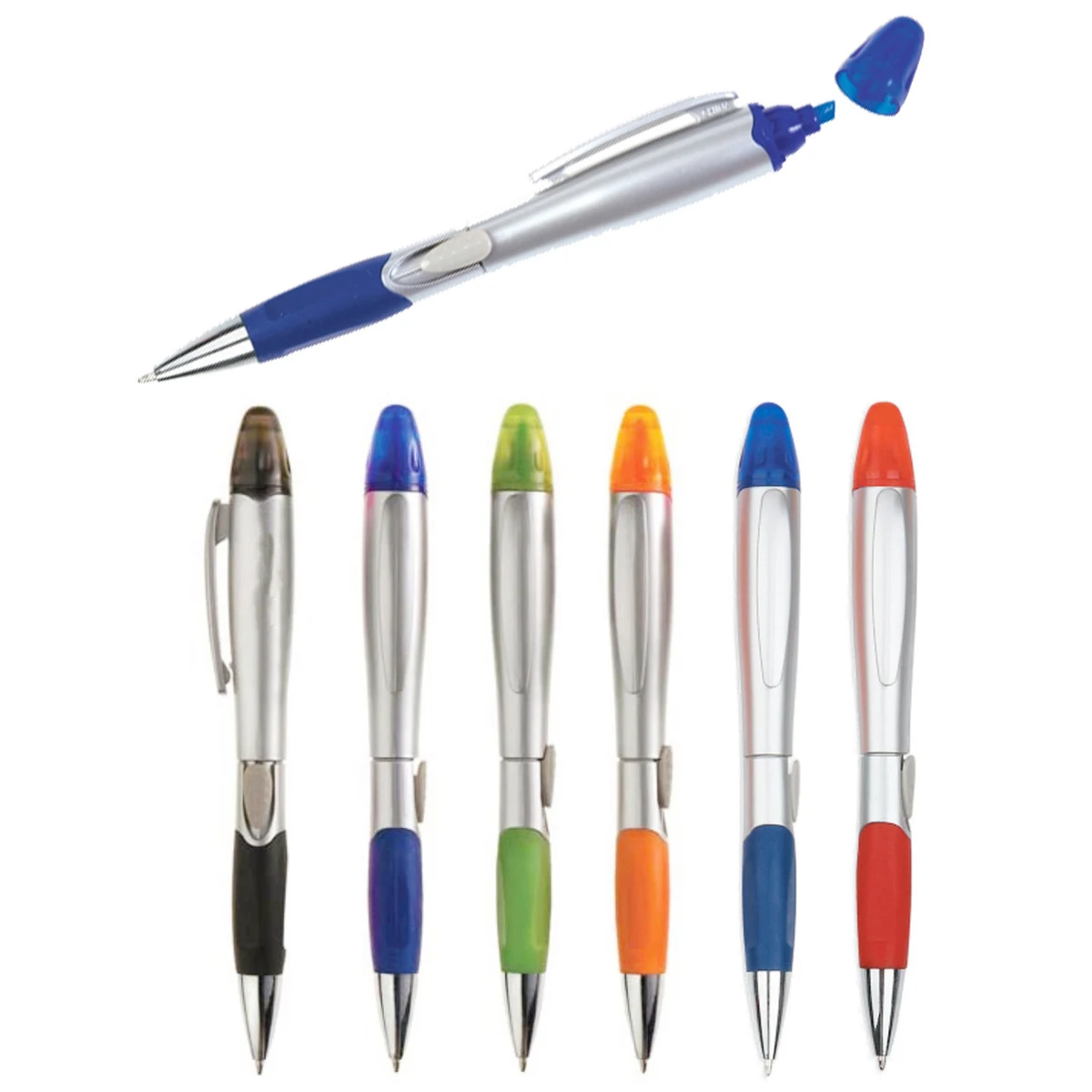 2 in 1 Ballpoint and Highlighter Pen 1