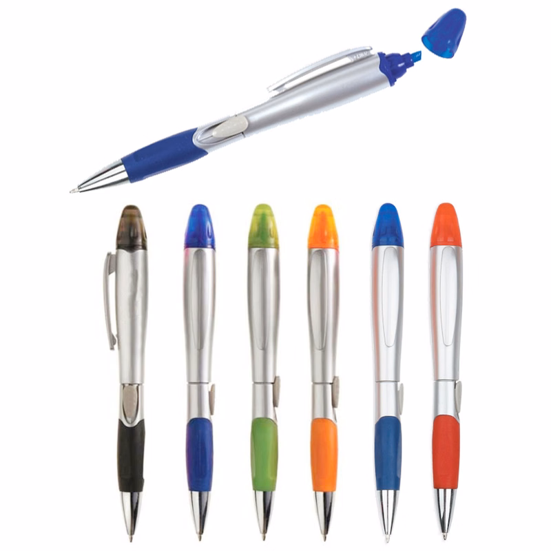 2 in 1 Ballpoint and Highlighter Pen