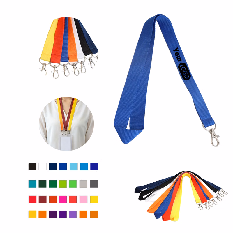 35.4 x 0.8 Inch Durable Polyester Badge Lanyard
