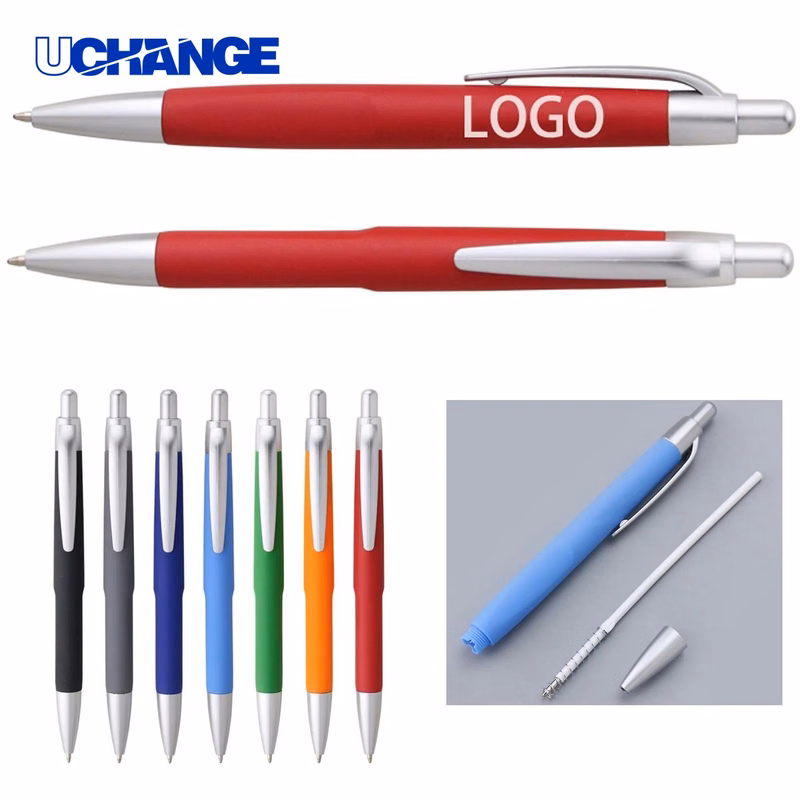 ABS Plastic Black Ink Bright Color Ballpoint Pen