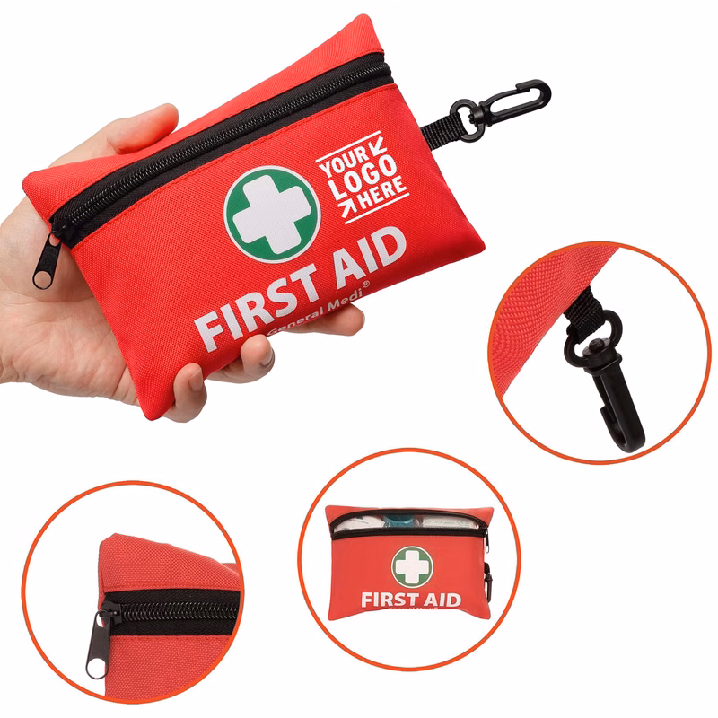 Travel Camping Medi Mini 110 Piece Small First Aid Kit Includes Emergency Foil Blanket Scissors 