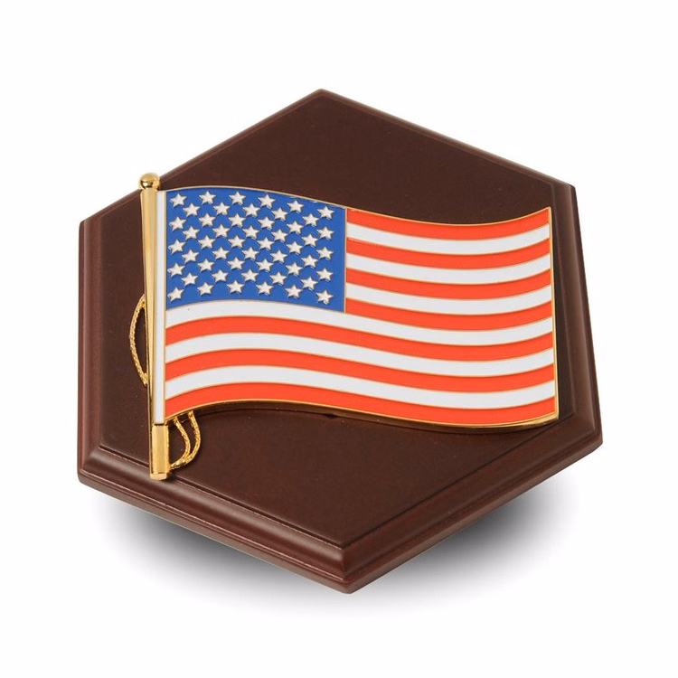 American Flag Medallion Paperweight