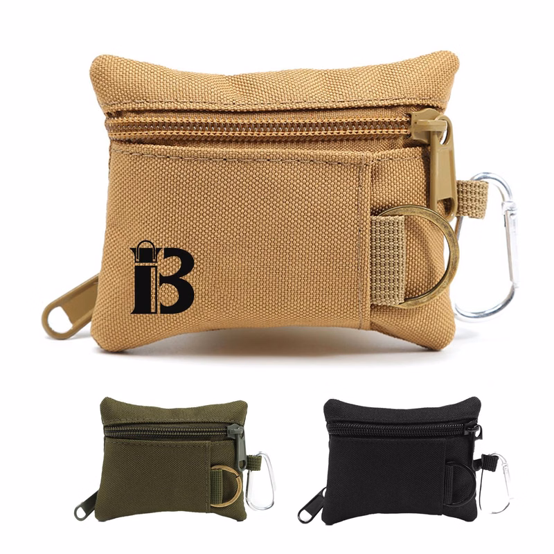 Mini Size EDC Utility Pouch Bag Waist Pack w/ Carabiner
