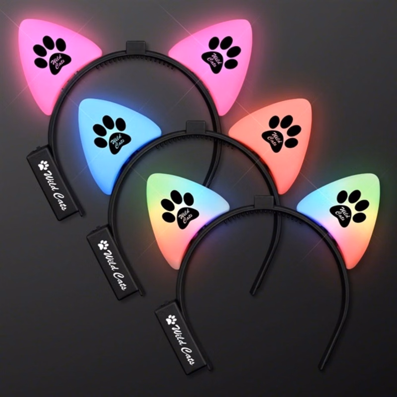 Blinking LED Cat Ears Headband