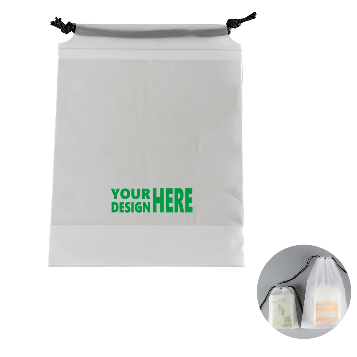 Frosted Drawstring Bag for Lightweight Storage 1
