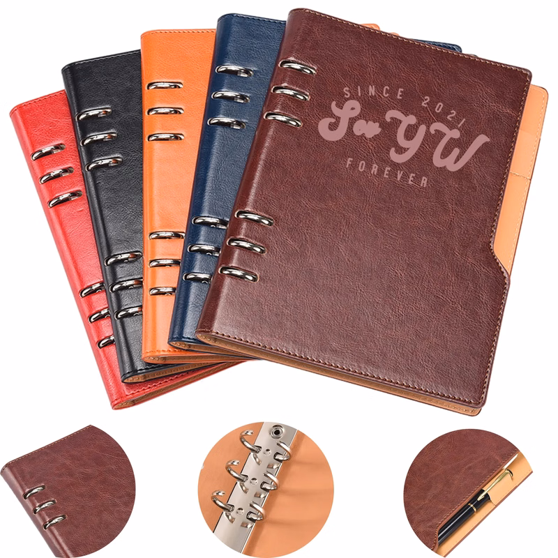 Loose-Leaf Notebook With Pen Hole