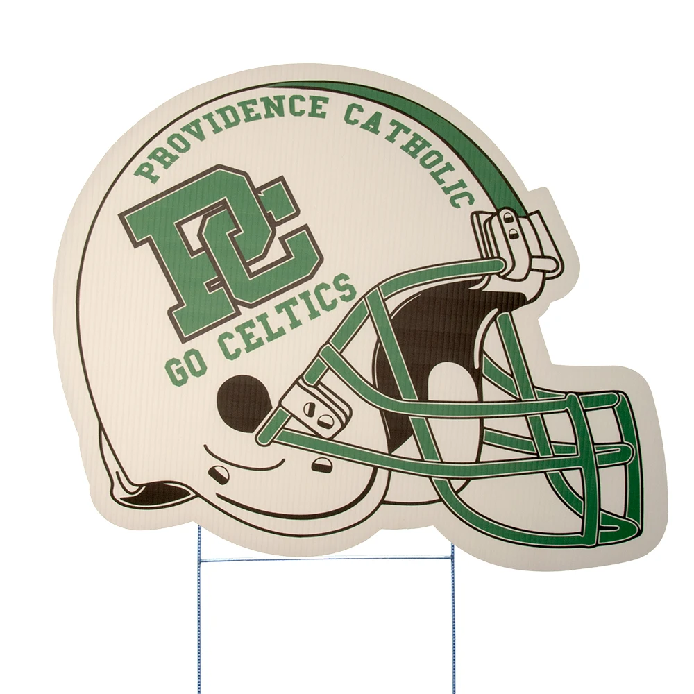 Football Helmet Yard Sign, Full Color 1