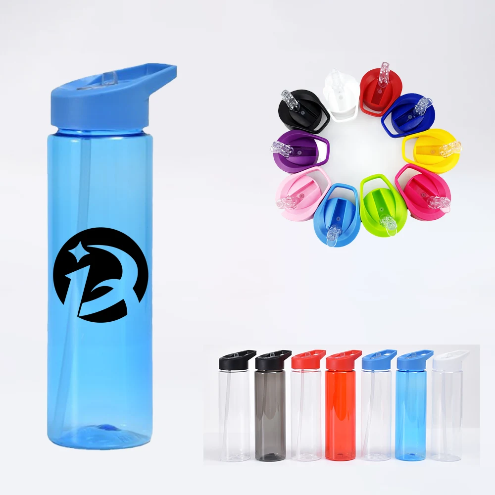 24 Oz Single Layer Straw Outdoor Sports Water Bottle 1