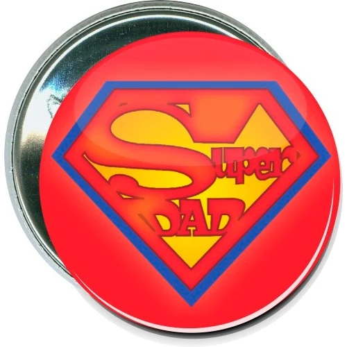 Super Dad, Fathers Day Button 1