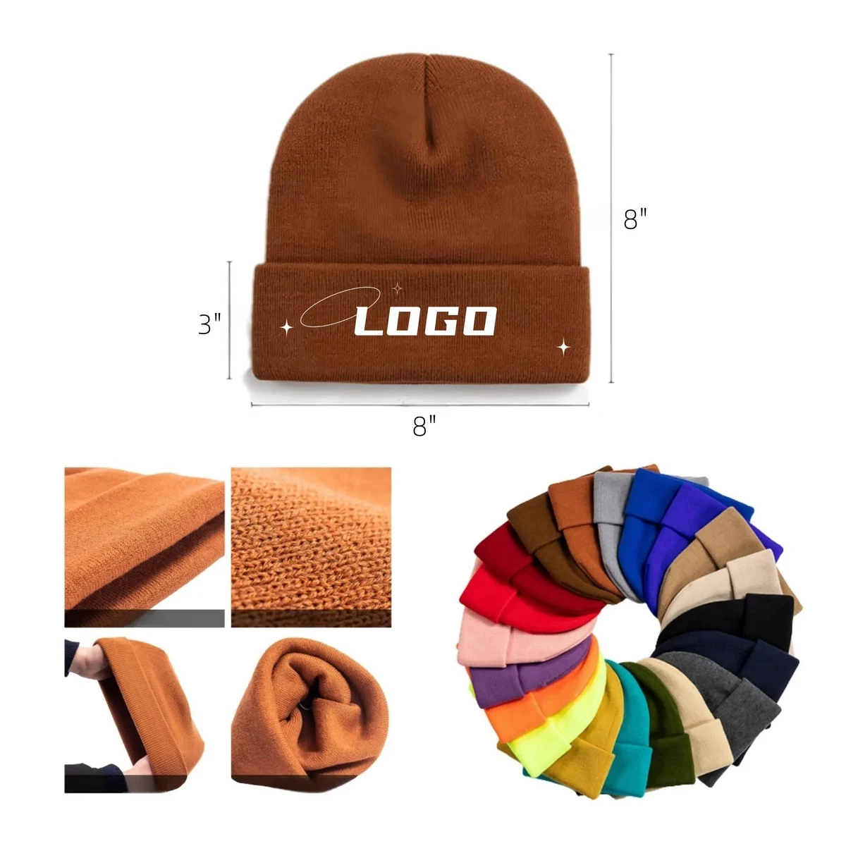 Winter Warm Knit Hat Outdoor Sports Travel 1