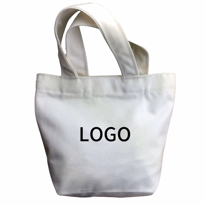 10.24 inch canvas bento bag with zipper