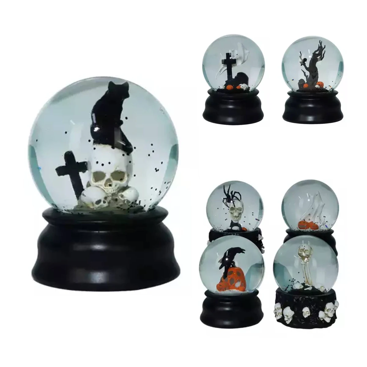 Custom Halloween Crystal Snow Globe 1