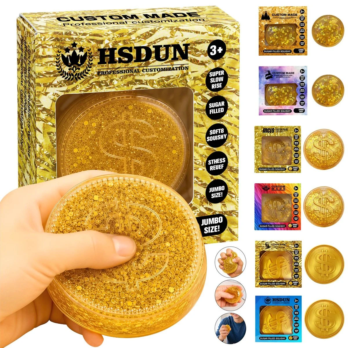 Simulation Gold Coin Slow Rising Squishy Toy 1