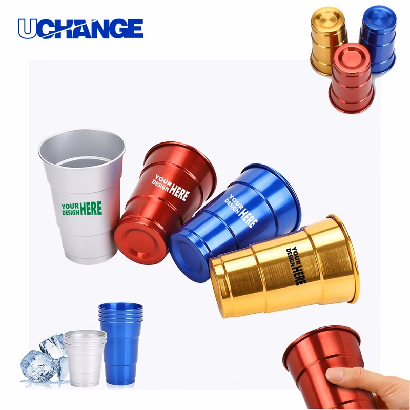 Custom 16oz Reusable Aluminum Stadium Beer Cup