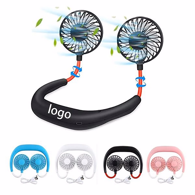 Portable Usb Rechargeable Neckband Lazy Neck Fan