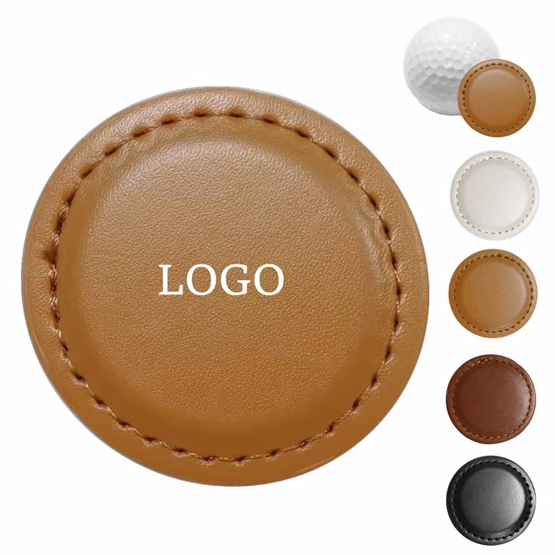 MOQ 20 Piece PU Leather Golf Marker