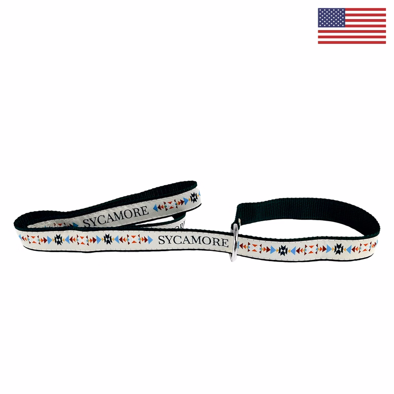 1" X 72" Woven Slip Leash w/ Nickel-plated D-Ring - "Elite" Weave