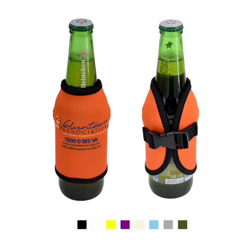 Neoprene Bottle Cooler w/Adjustable Buckle Closure 1