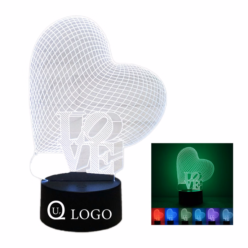 3D Heart Shaped Night Light Base