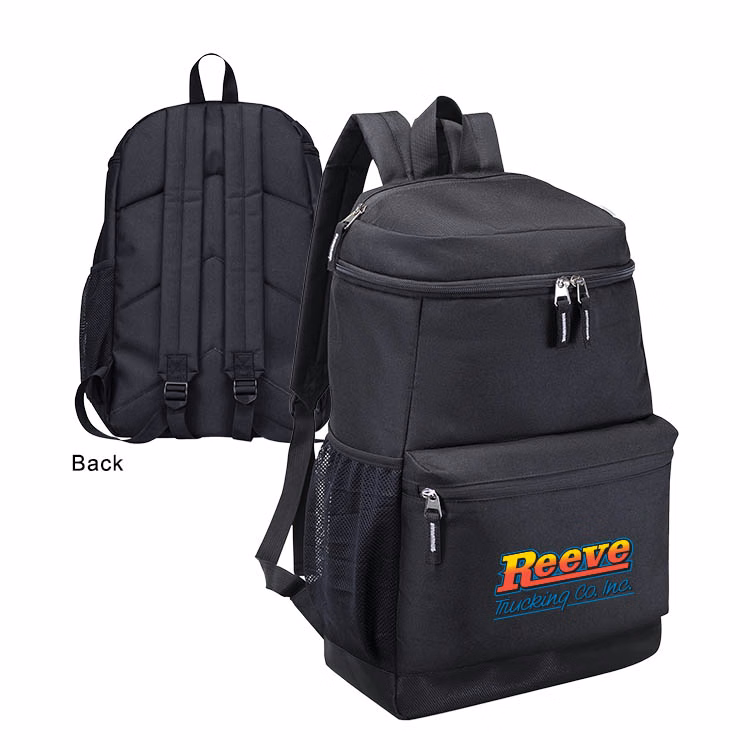 600D Computer Backpack w/ Leatherette Bottom
