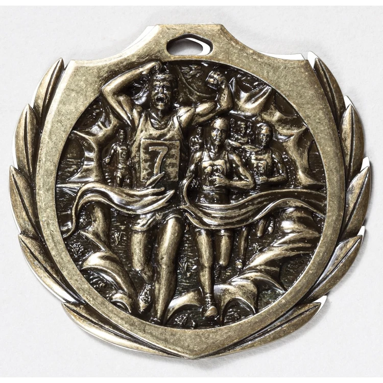 Cross Country Burst Medal 2 1/4" 1