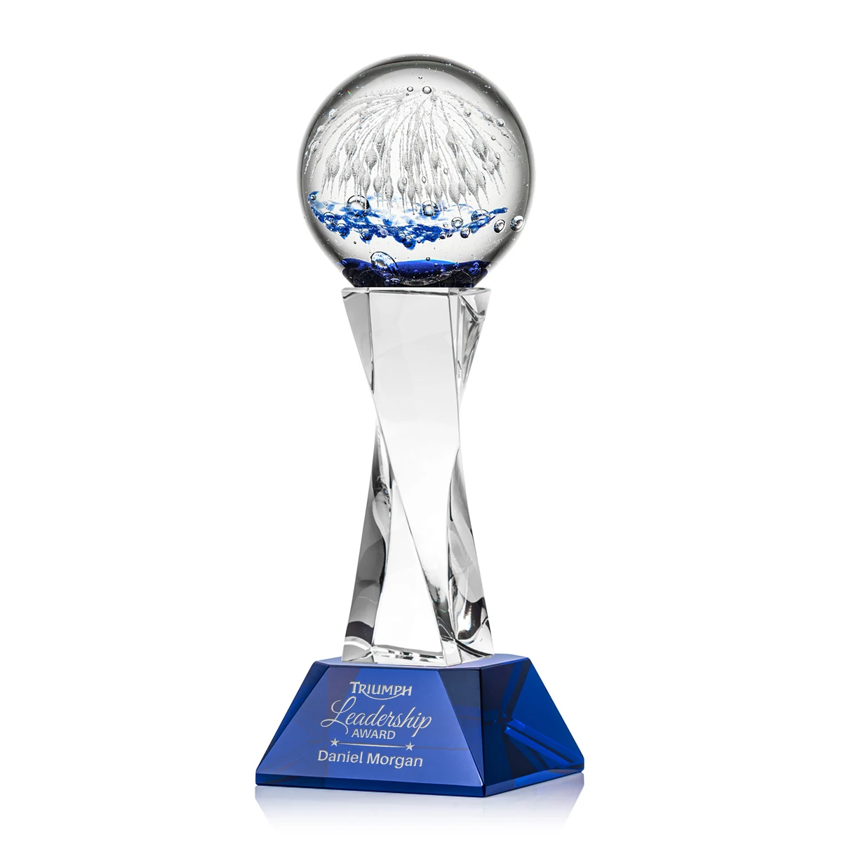 Starburst Award on Langport Base - Blue 1